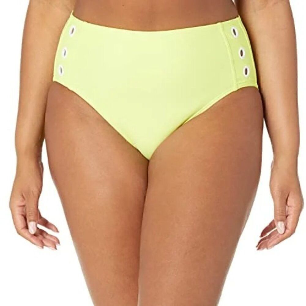 NWT DKNY Neon Citron Bikini Bottom Size XS